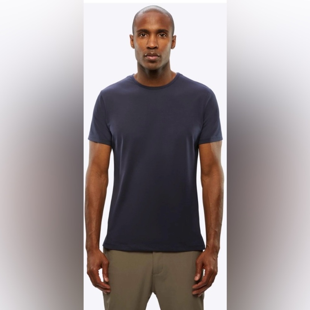 Men’s Cuts Clothing Split Hem T-shirt Charcoal Gray Size XL